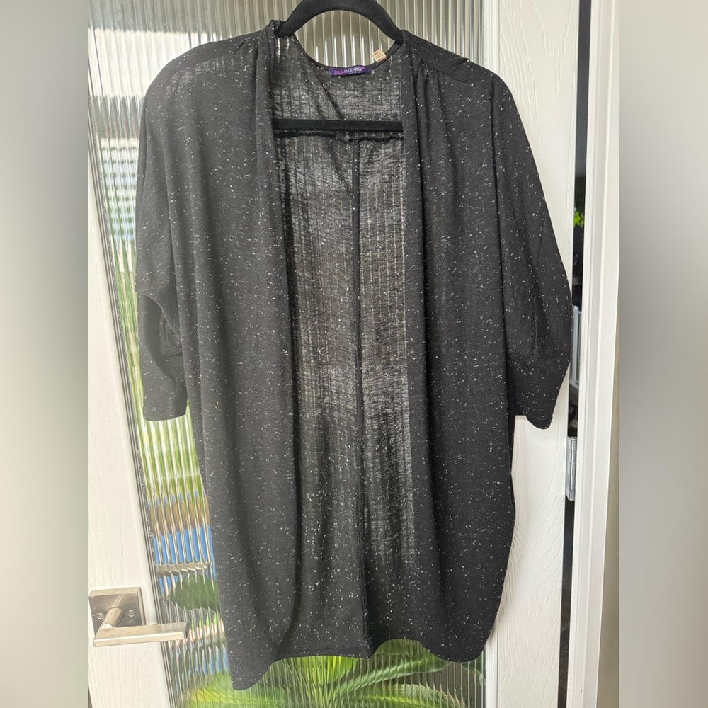 Dex Dolman Sleeve Black and White Cardigan